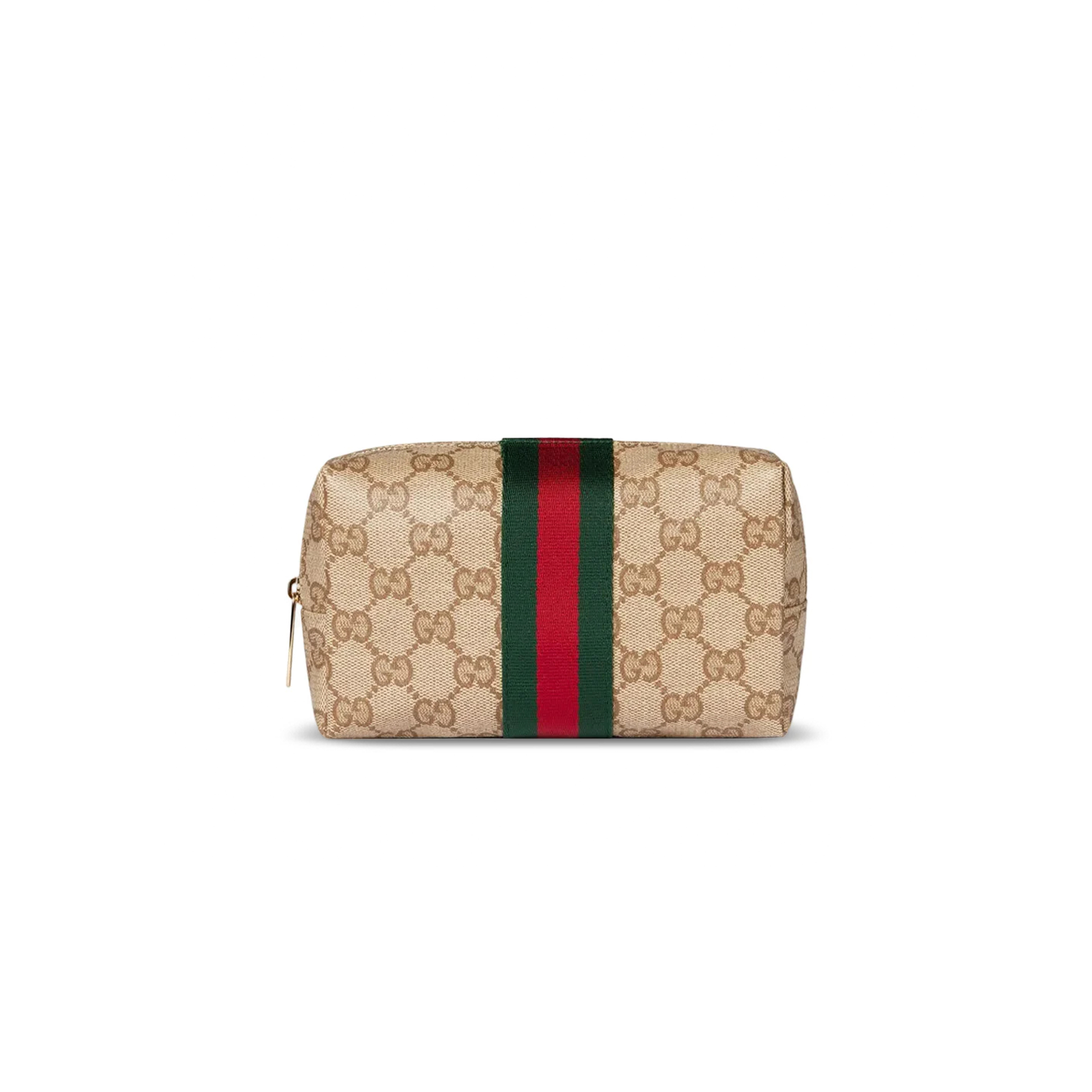 GUCCI MEDIUM COSMETIC CASE WITH GUCCI PLAQUE 875801 (17*9.5*5cm)